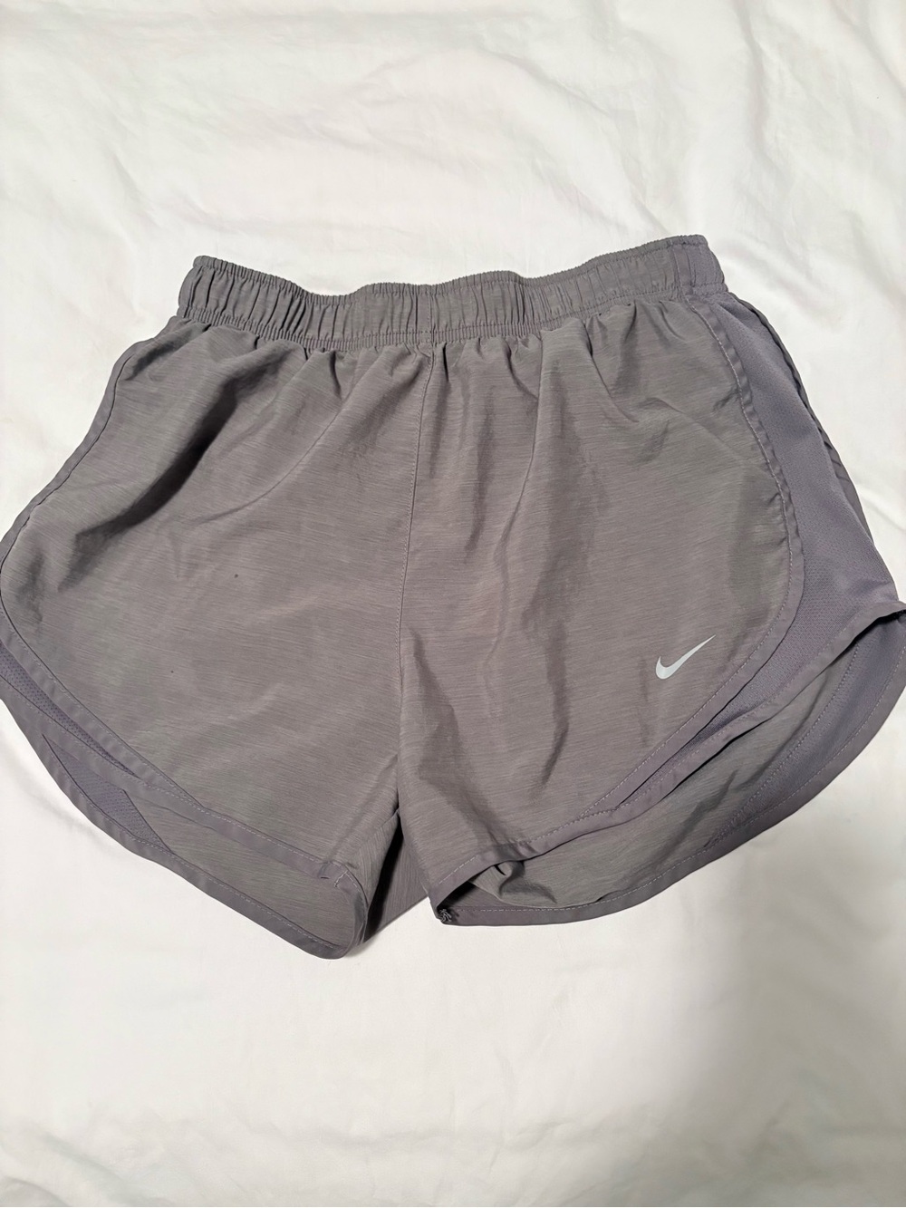 Nike Women's Light Gray Athletic Running Shorts